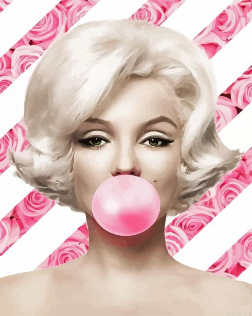 Marlyn Monroe And Bubblegum Paint By Numbers.png
