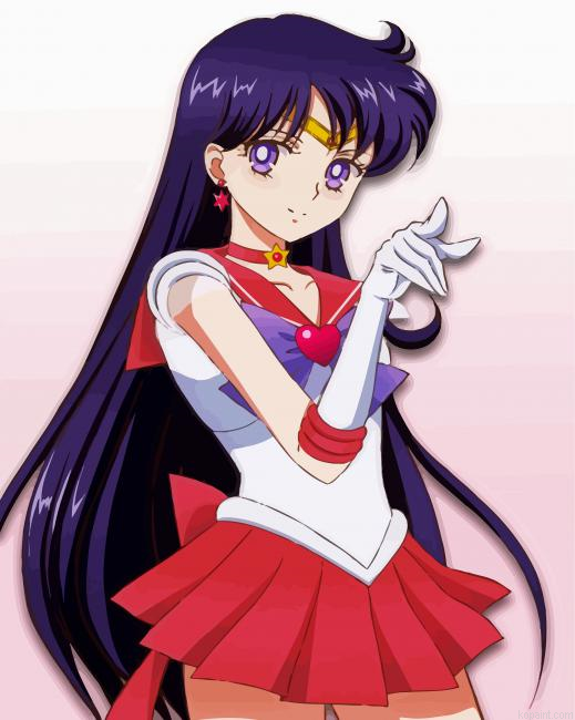 Mars Sailor Moon Painting By Numberss.png