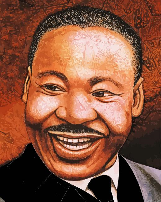 Martin Luther King Jr Art Painting By Numberss.png