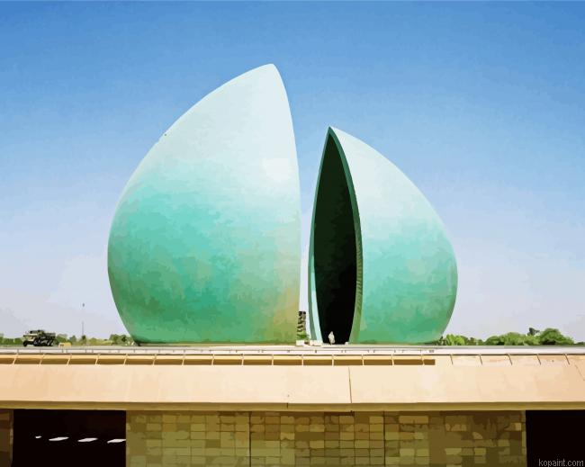 Martyr Monument Baghdad Painting By Numberss.png