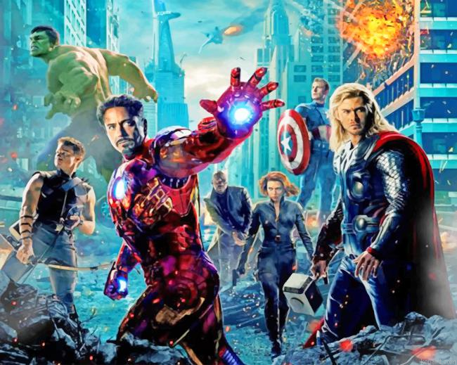Marvel Heroes And Avengers Painting By Numberss.png