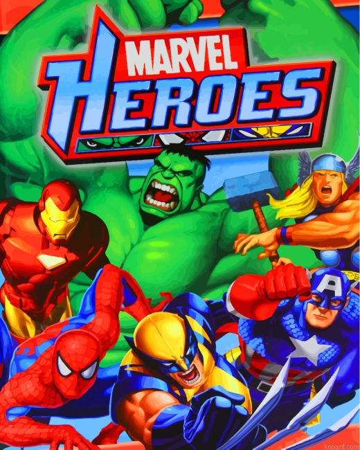 Marvel Heroes Painting By Numberss.png