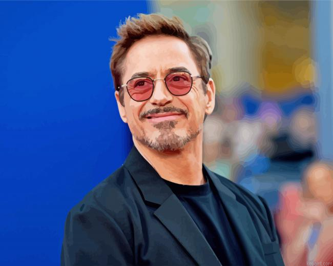 Marvel Star Robert Downey Jr Painting By Numberss.png