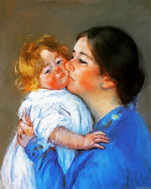 Mary Cassat Kiss For Baby Paint By Numbers.png