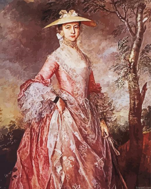 Mary Contesse De Howe 18th Century Woman Painting By Numberss.png