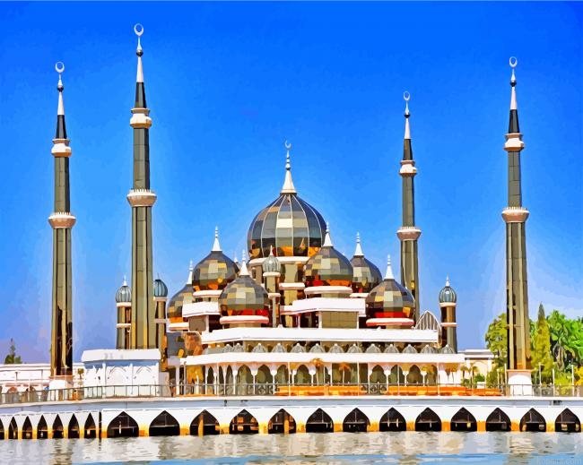 Masjid Kristal Malaysia Painting By Numberss.png