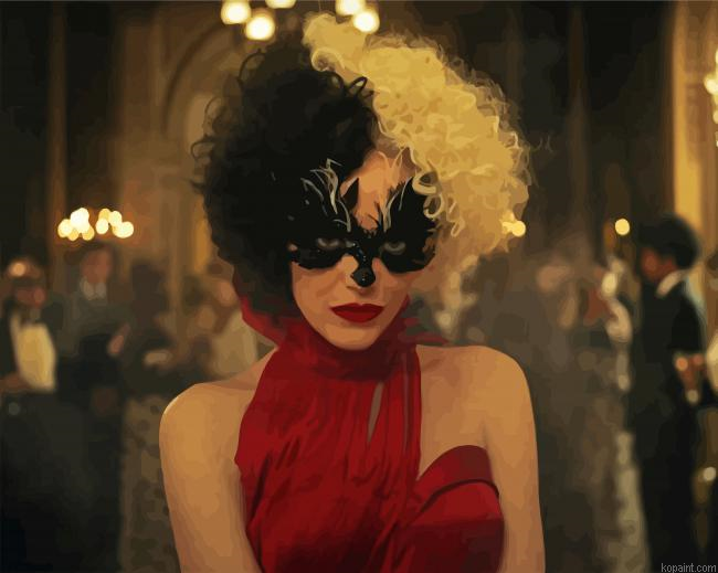 Masked Cruella Painting By Numberss.png