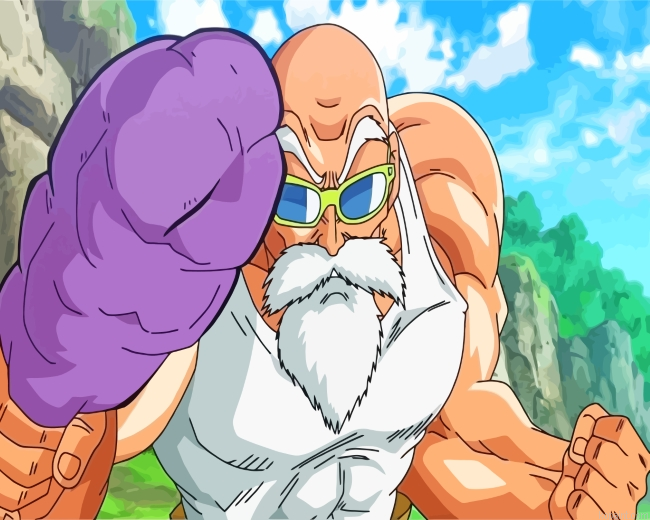 Master Roshi Painting By Numberss.png