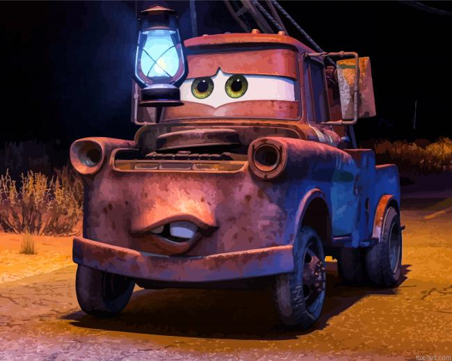 Mater With Lantern Painting By Numberss.png
