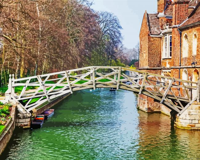 Mathematical Bridge Cambridgeshire Painting By Numberss.png