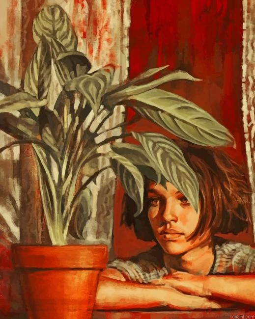 Mathilda And Leon Plant New Painting By Numberss.png