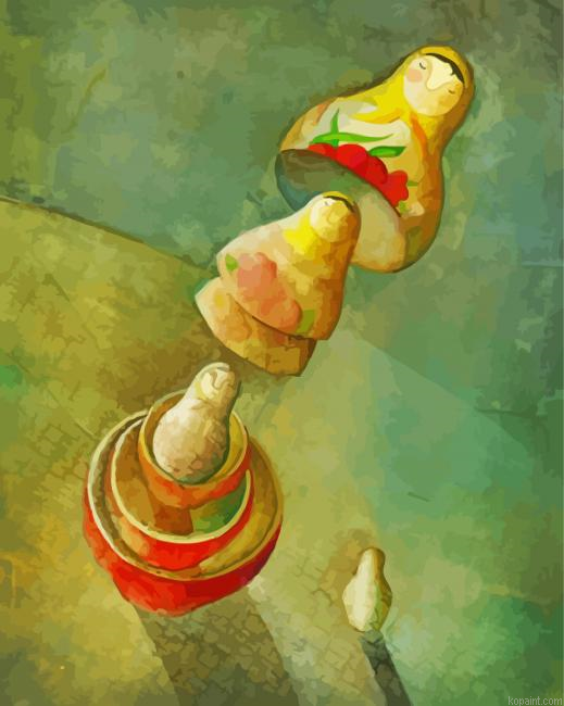 Matryoshka Doll Still Life Paint By Numbers