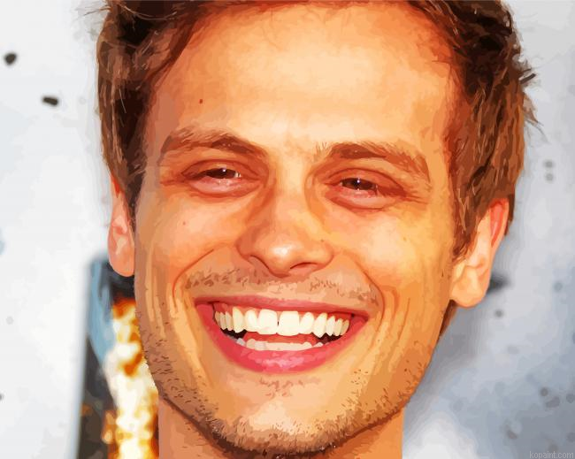 Matthew Gray Gubler Smiling Paint By Numbers