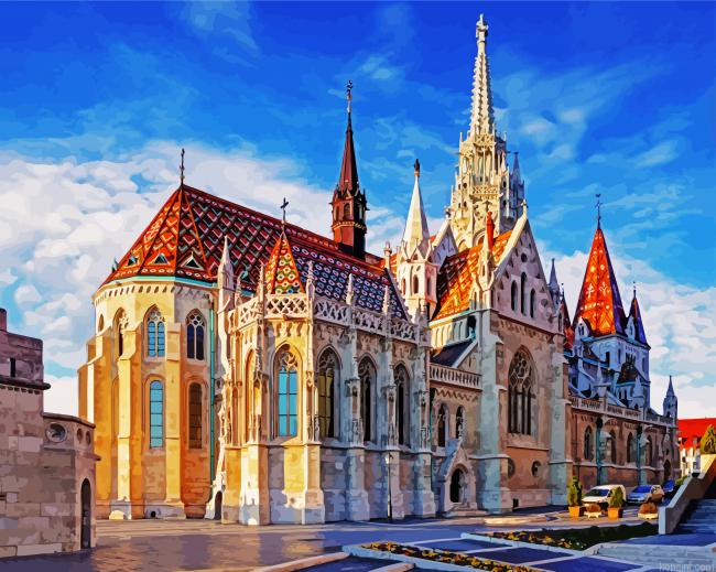 Matthias Church Budapest Paint by Numbers