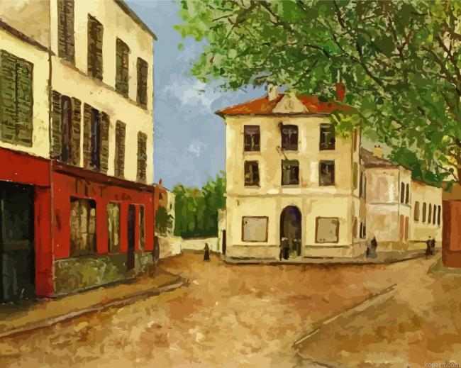 Maurice Utrillo Nanterre Sokagi Street In Nanterre Painting By Numberss.png