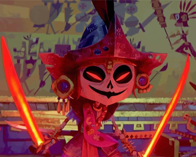 Maya And The Three Animations Painting By Numberss.png