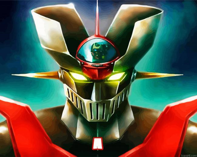 Mazinger Transformer Paint By Numbers