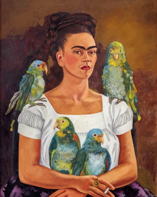 Me And My Parrots Painting By Numberss.png