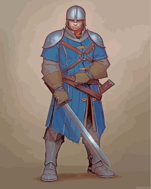 Medieval Guard Painting By Numberss.png