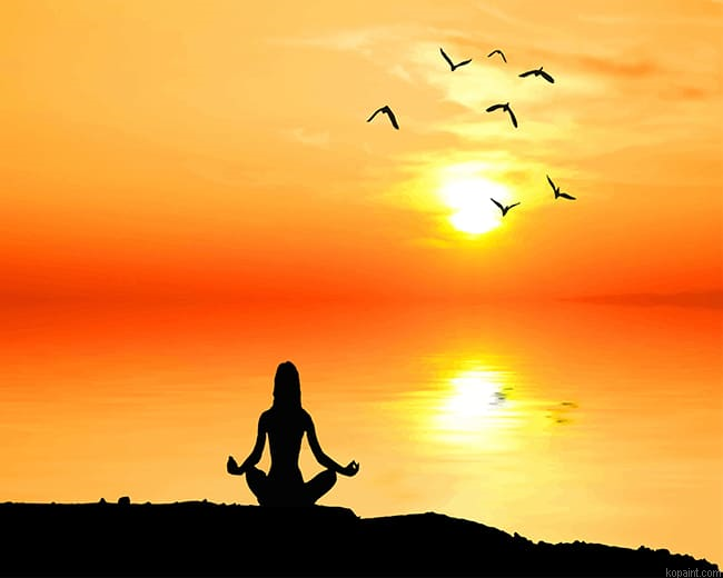 Meditation Silhouette New Painting By Numberss.png