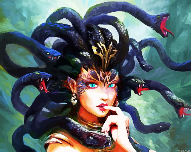 Medusa Elf Painting By Numberss.png