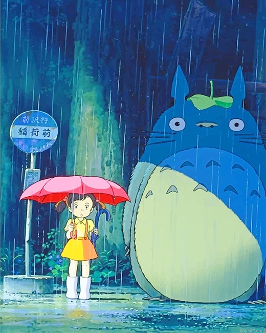 Mei Kusaka And Totoro New Painting By Numberss.png