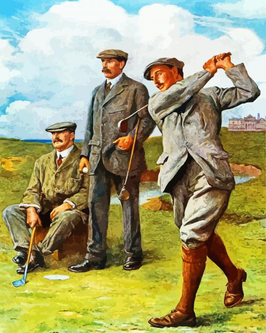 Men Playing Golf Painting By Numberss.png