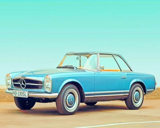 Mercedes Benz Classic Car New Painting By Numberss.png