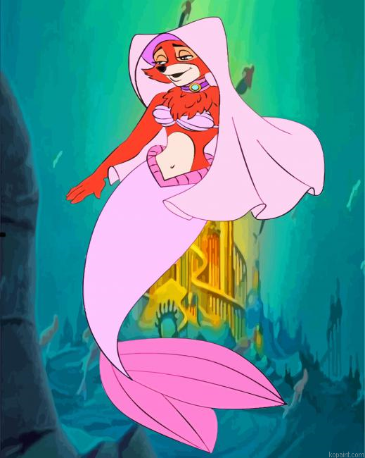 Mermaid Lady Marian Painting By Numberss.png