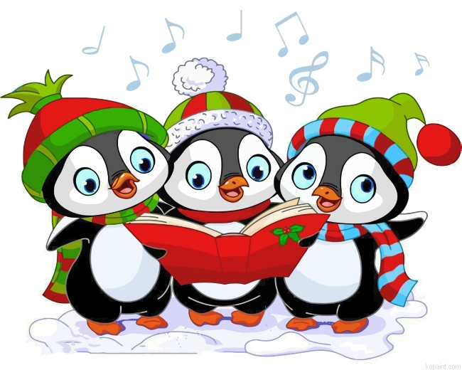 Merry Christmas Penguins Painting By Numberss.png