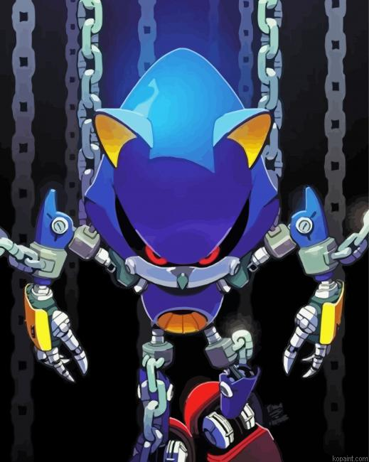 Metal Sonic Red Eyes Painting By Numberss.png