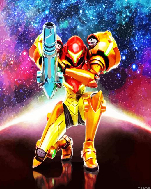 Metroid Video Game Painting By Numberss.png