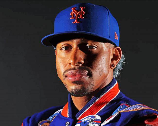 Mets Lindor Baseball Player Painting By Numberss.png