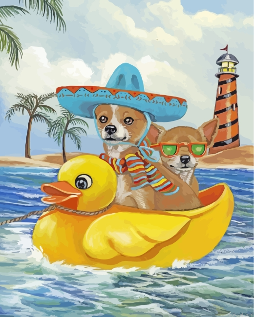 Mexican Chihuahuas Paint By Numbers