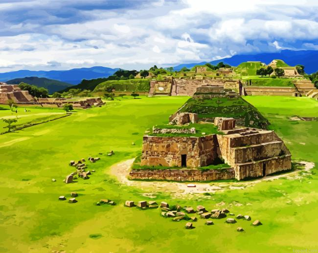 Mexico Oaxaca Monte Alban Painting By Numberss.png