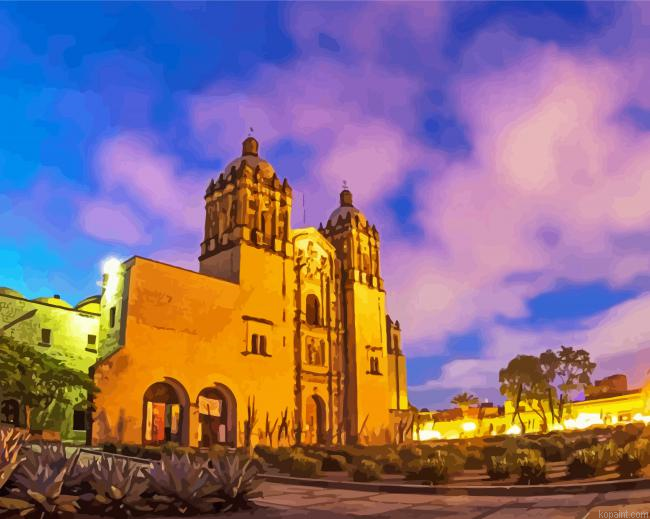 Mexico Oaxaca Templo De Santo Domingo Painting By Numberss.png