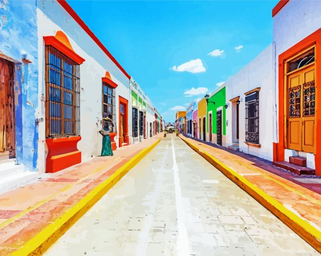Mexico Village Streets Painting By Numberss.png