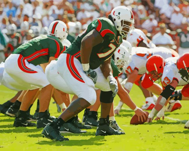 Miami Football Match Painting By Numberss.png