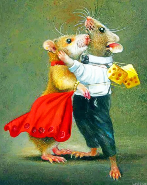 Mice Love Paint By Numbers