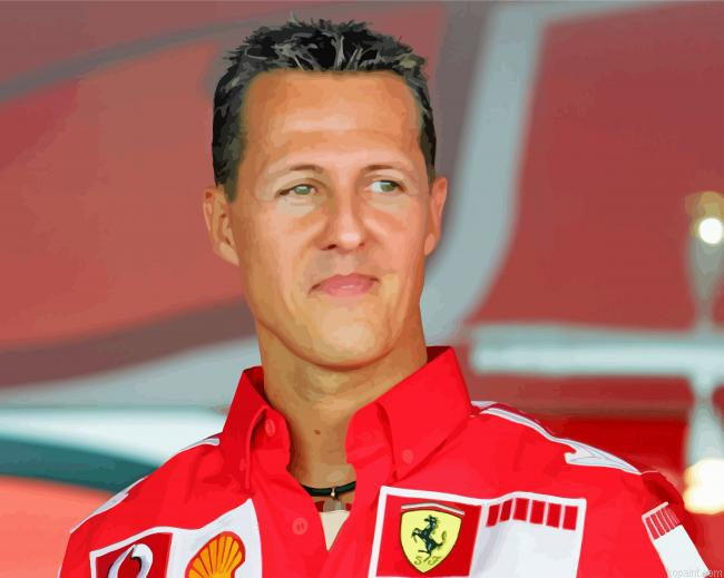 Michael Schumacher Formula One Driver Painting By Numberss.png