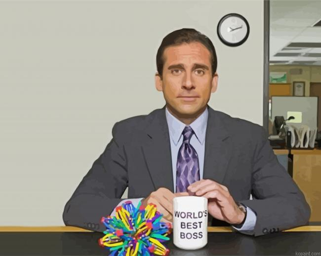 Michael Scott Best Boss Painting By Numberss.png