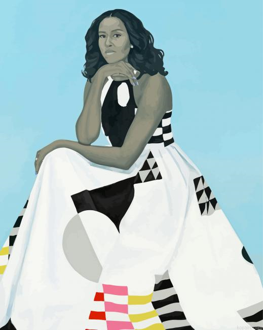 Michelle Obama Art Paint By Numbers