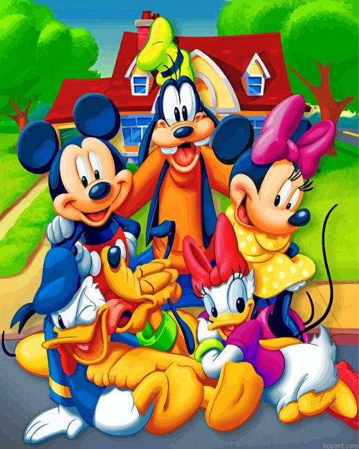 Mickey And Friends Painting By Numberss.png