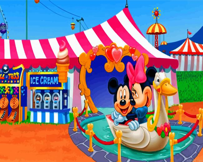 Mickey And Minnie Love Painting By Numberss.png