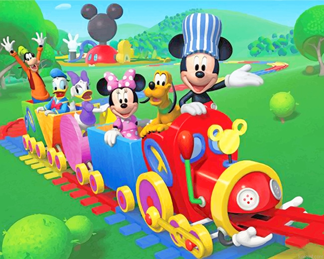 Mickey Mouse Choo Choo Express New Painting By Numberss.png