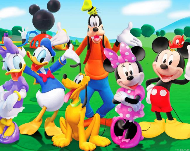 Mickey Mouse Club House Painting By Numberss.png