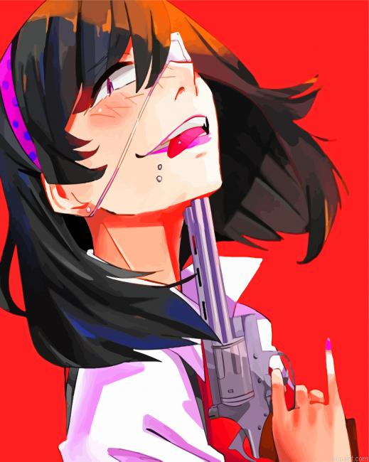Midari Ikishima Kakegurui Painting By Numberss.png