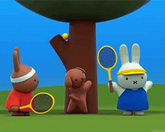 Miffy And Friends Characters Painting By Numberss.png
