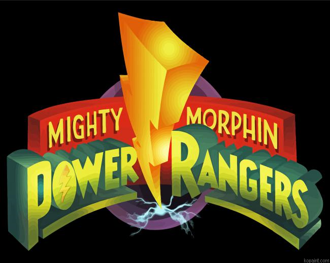 Mighty Morphin Power Ranger Logo Painting By Numberss.png