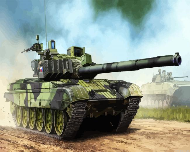 Military Battle Tank Paint By Numbers.png